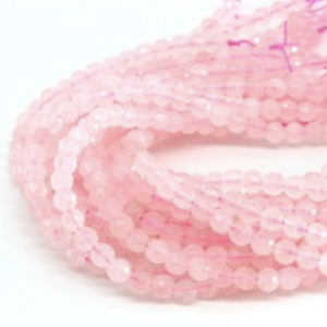 Fil de perles en Quartz Rose 8 mm